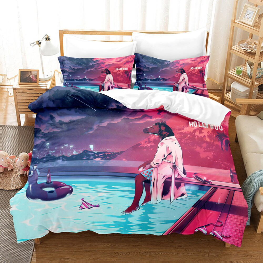 3D Printed BoJack Horseman Bedding Set Duvet Cover Pillowcase