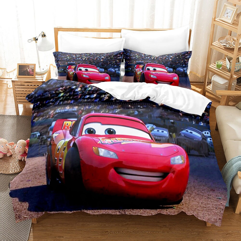 3D Printed Disney Cars Movie Bedding Set Duvet Cover Pillowcase