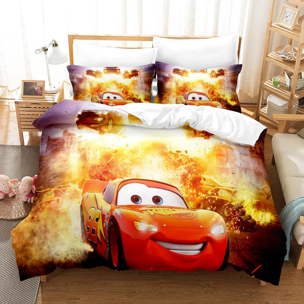 3D Printed Disney Cars Movie Bedding Set Duvet Cover Pillowcase