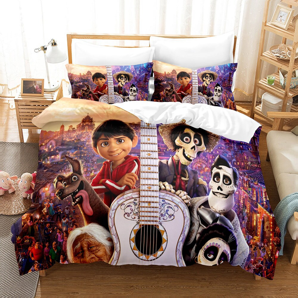 3D Printed Disney COCO Tapestry Bedding Set Duvet Cover Pillowcase