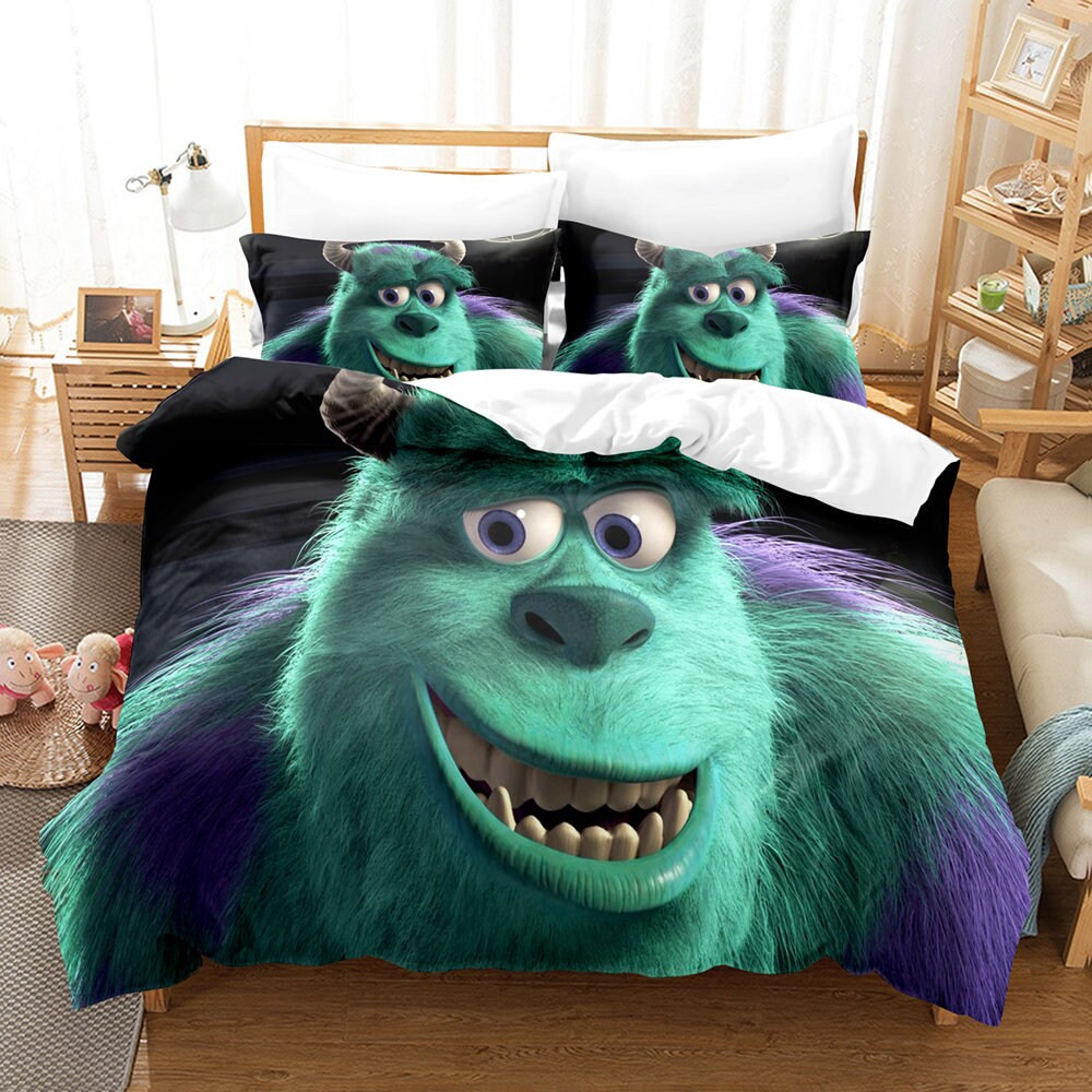 3D Printed Monster Mike Sulley Bedding Set Duvet Cover Pillowcase