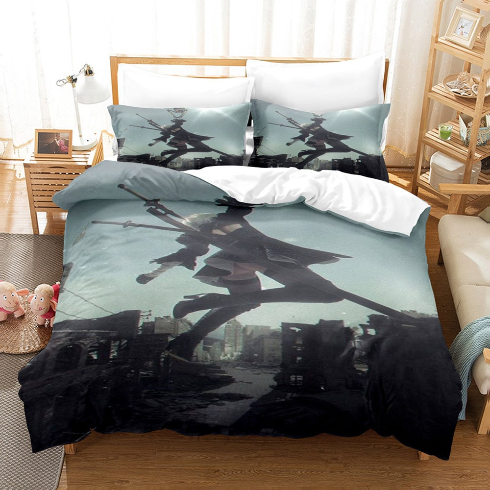 3D Printed NieR Automata Bedding Set Duvet Cover Pillowcase