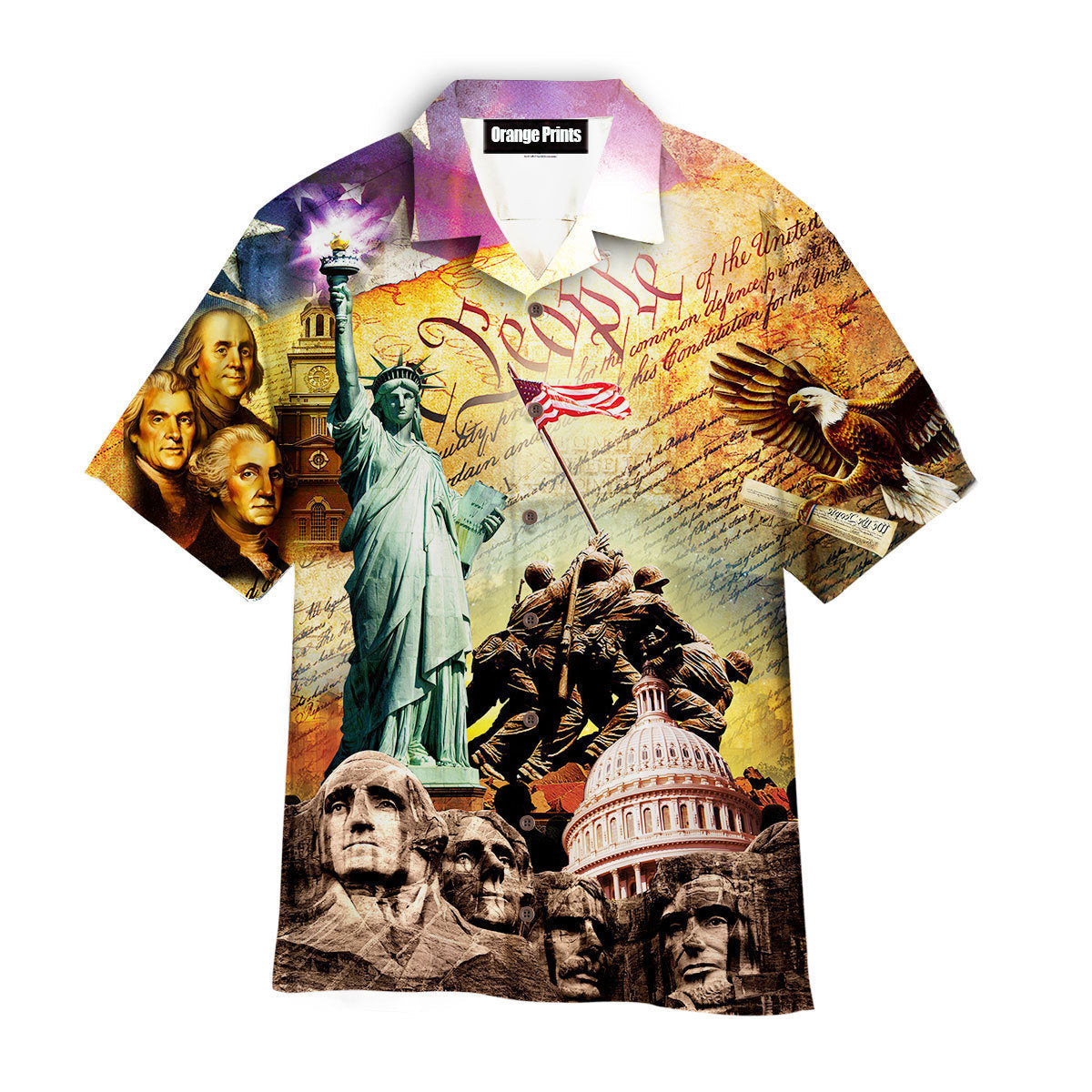 4th Of July God Bless America Hawaiian Shirt