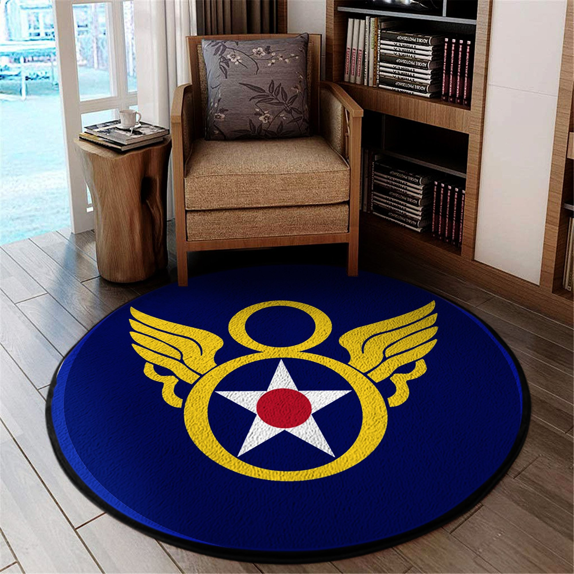 8Th Air Force Round Rug Carpet Bedroom Livingroom Home Decor