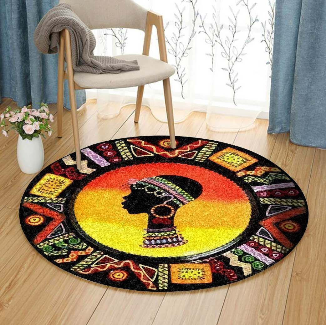 African Face Round Rug Carpet Bedroom Livingroom Home Decor
