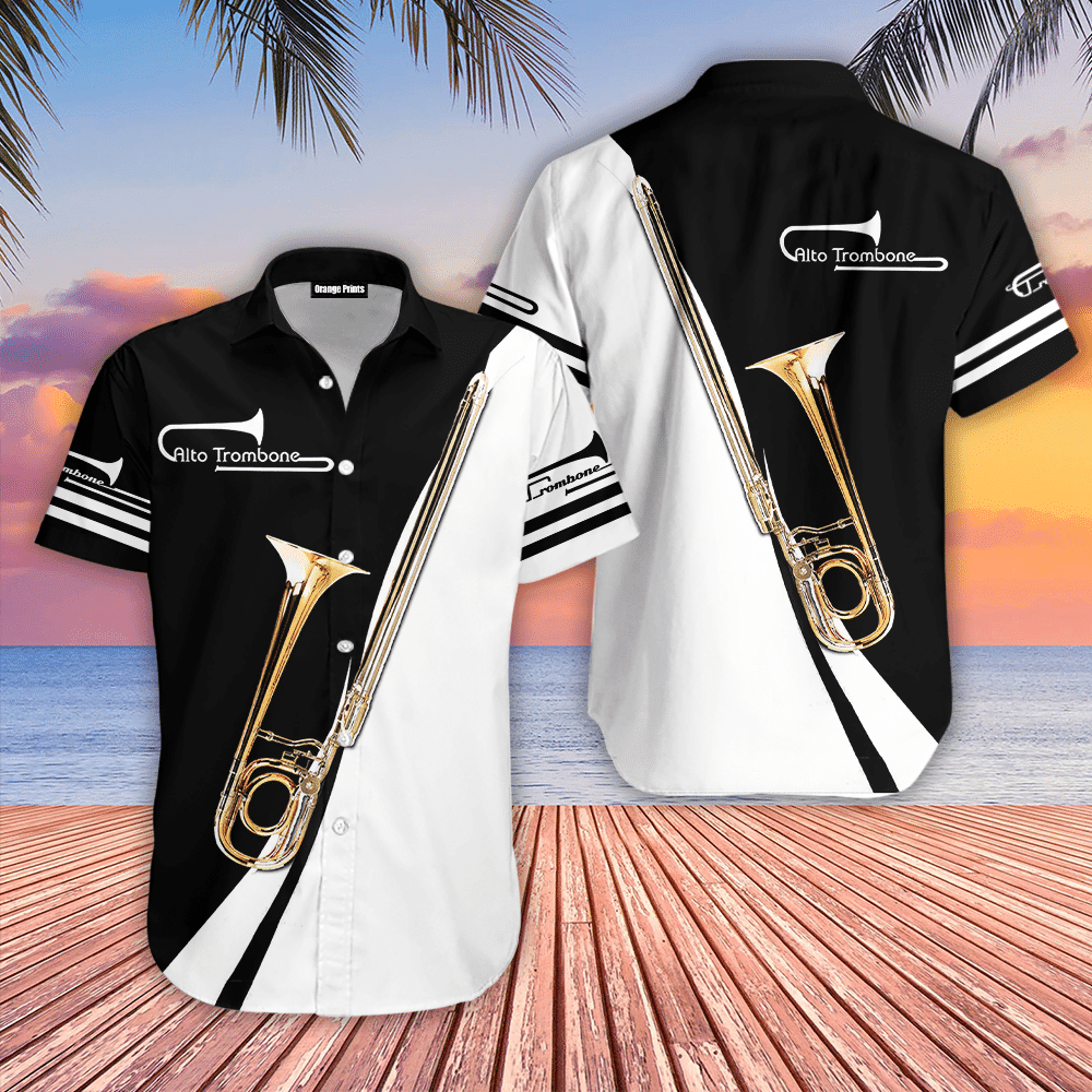 Alto Trombone Music Hawaiian Shirt