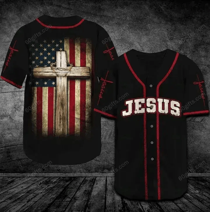 Amazing Jesus & American Baseball Jersey