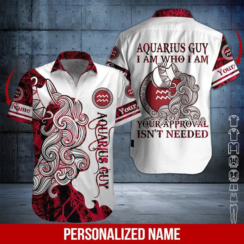 Aquarius Guy Personalized Hawaiian Shirt