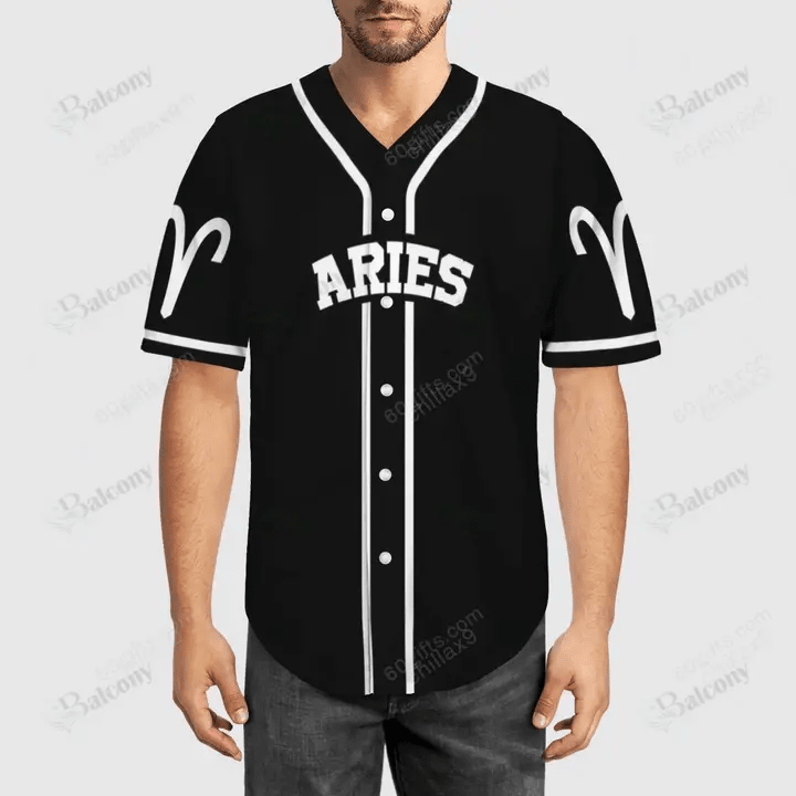 Aries ï¿½ Mysterious Zodiac Baseball Jersey