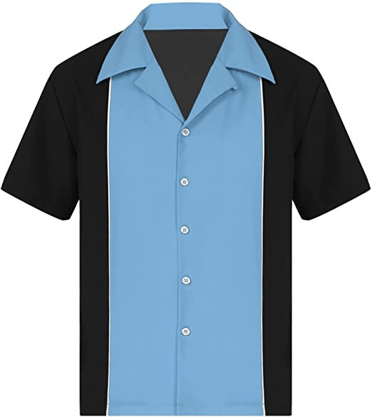 Blue Haitryli Bowling Vintage Hawaiian Shirt