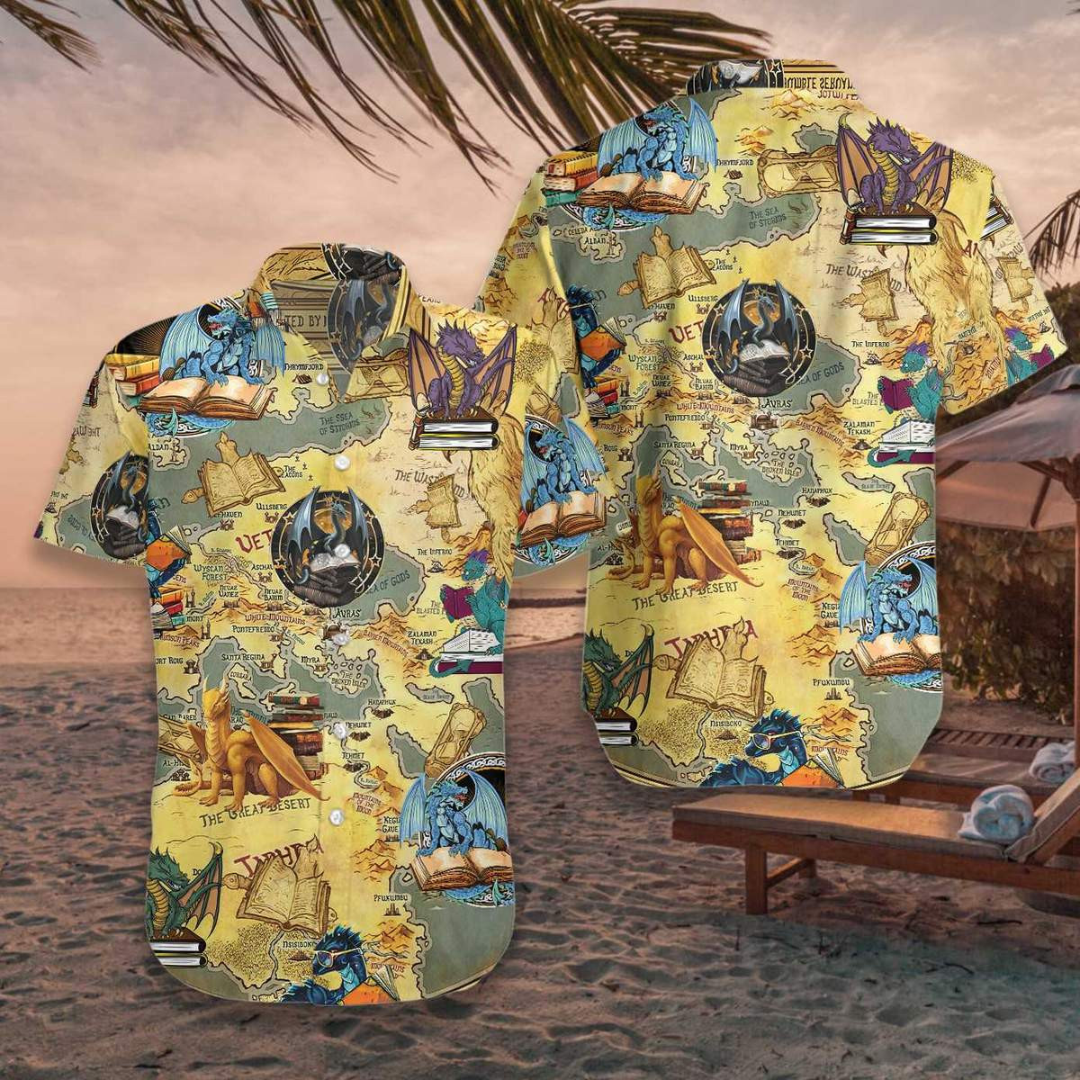 Books Dragon Hawaiian Shirt