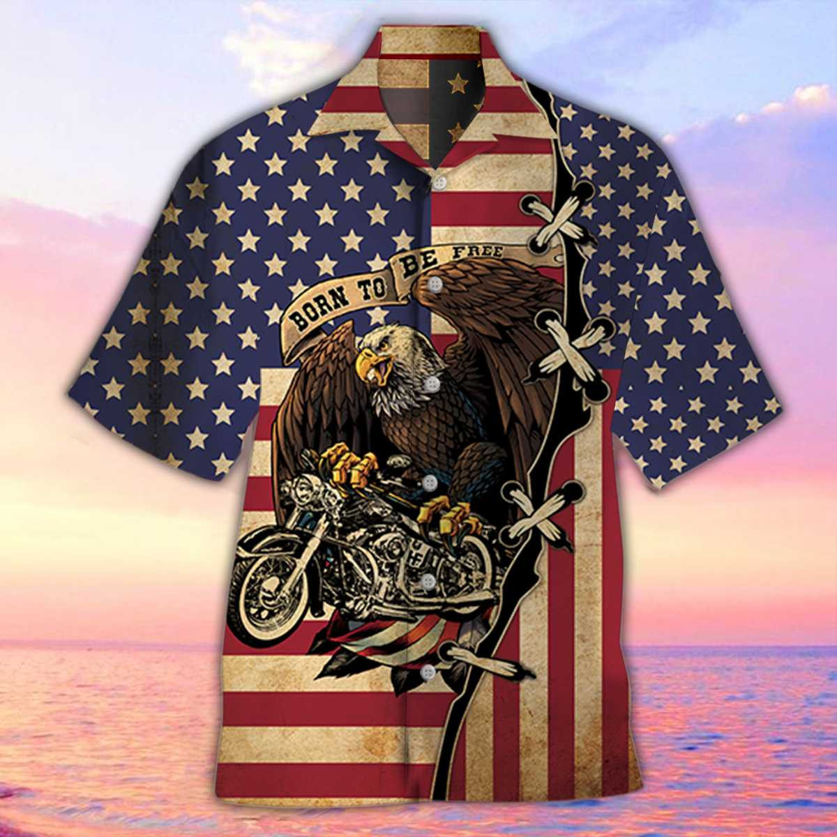 Born To Be Free Unisex Hawaiian Shirt