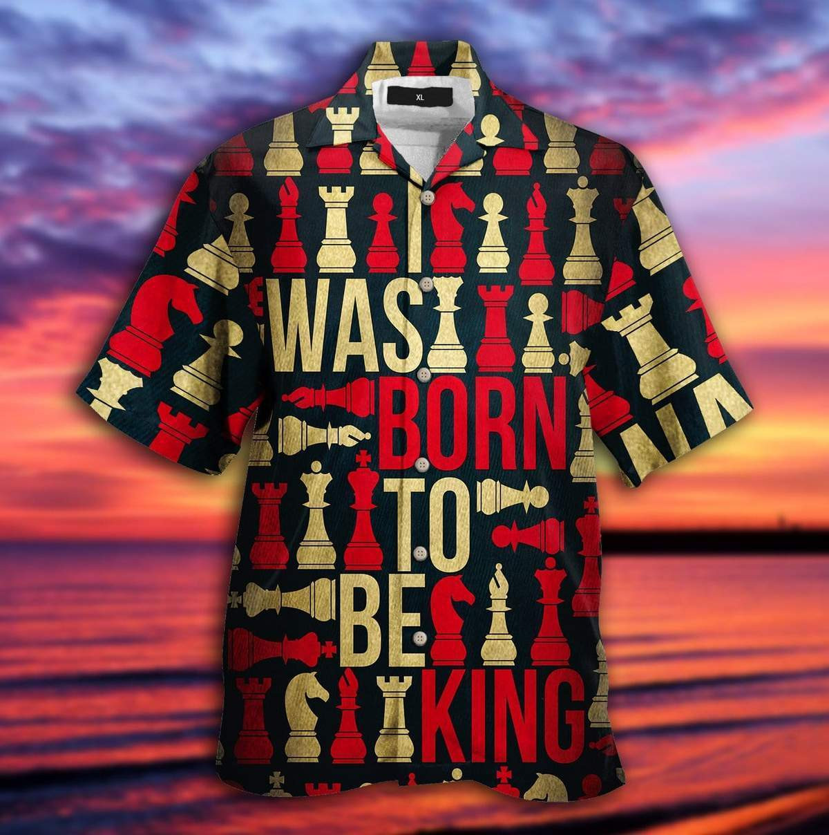 Born To Be King Chess Hawaiian Shirt