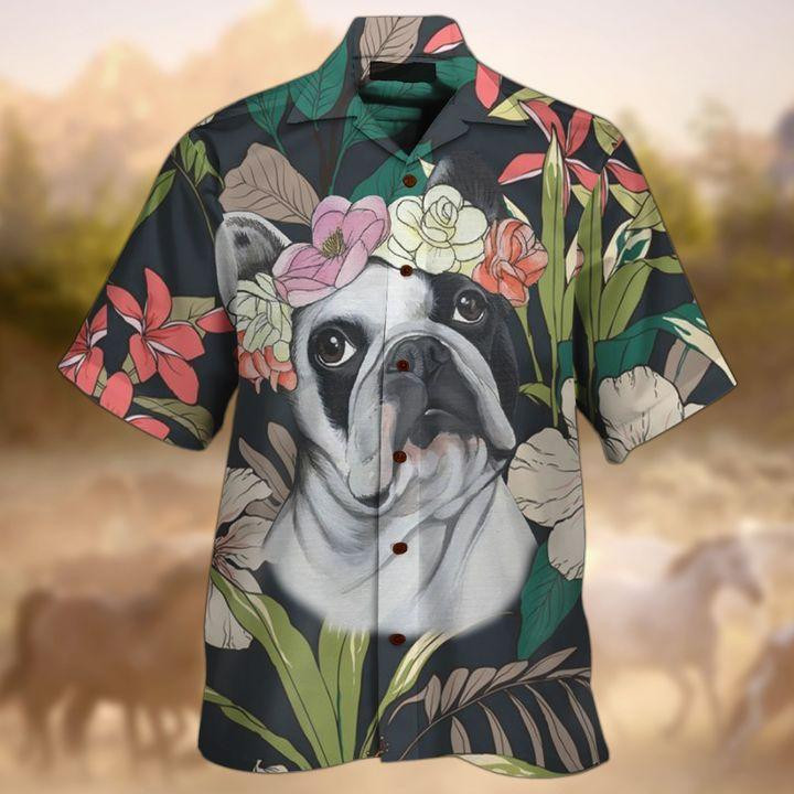 Boston Terrier Hawaiian Shirt