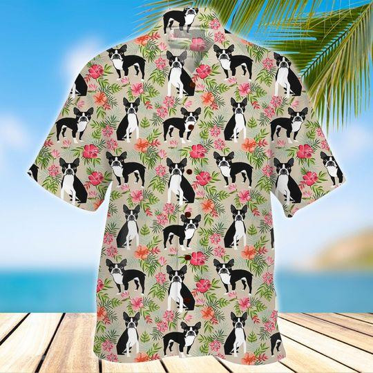 Boston Terrier Hawaiian Shirt