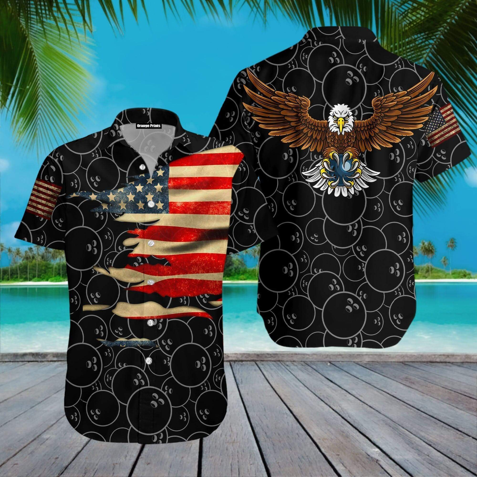 Bowling American Hawaiian Shirt