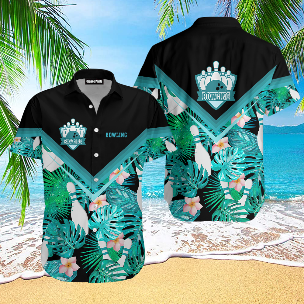 Bowling Green Tropical Flowers Hawaiian Shirt