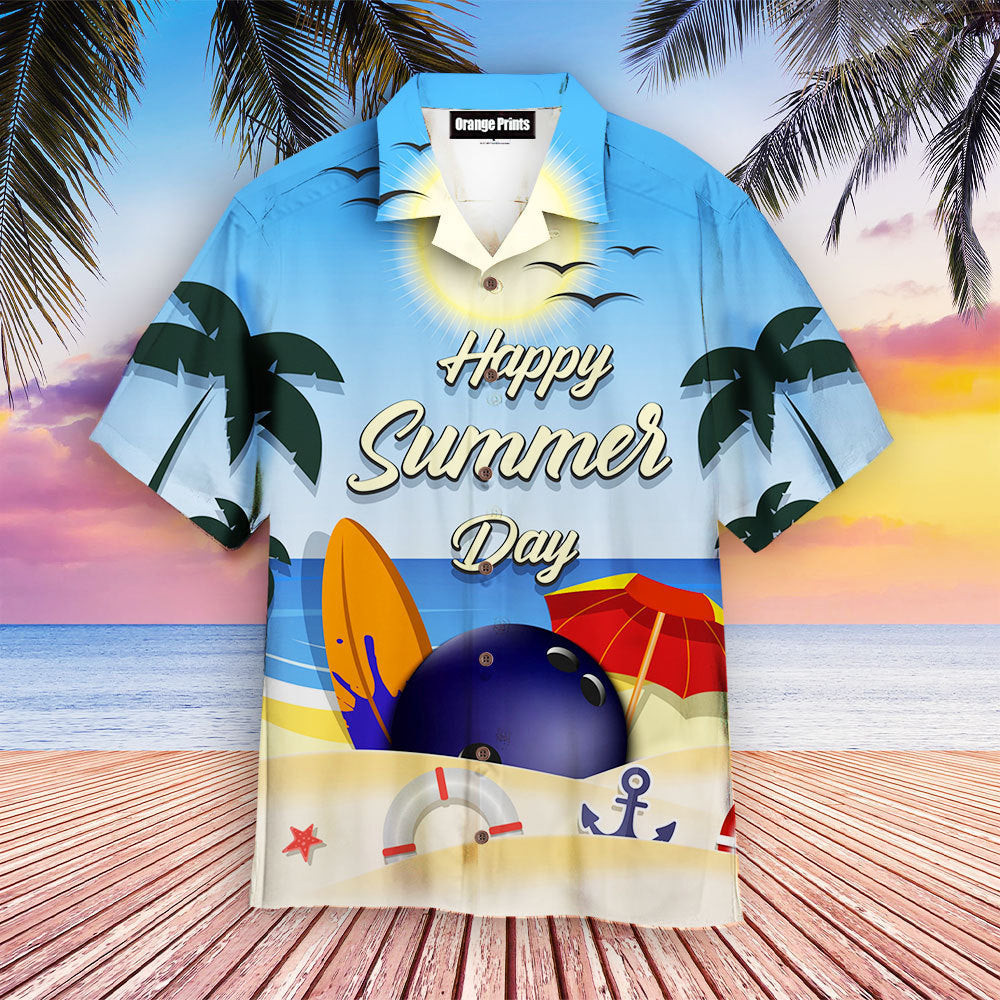 Bowling Happy Summer Day Hawaiian Shirt