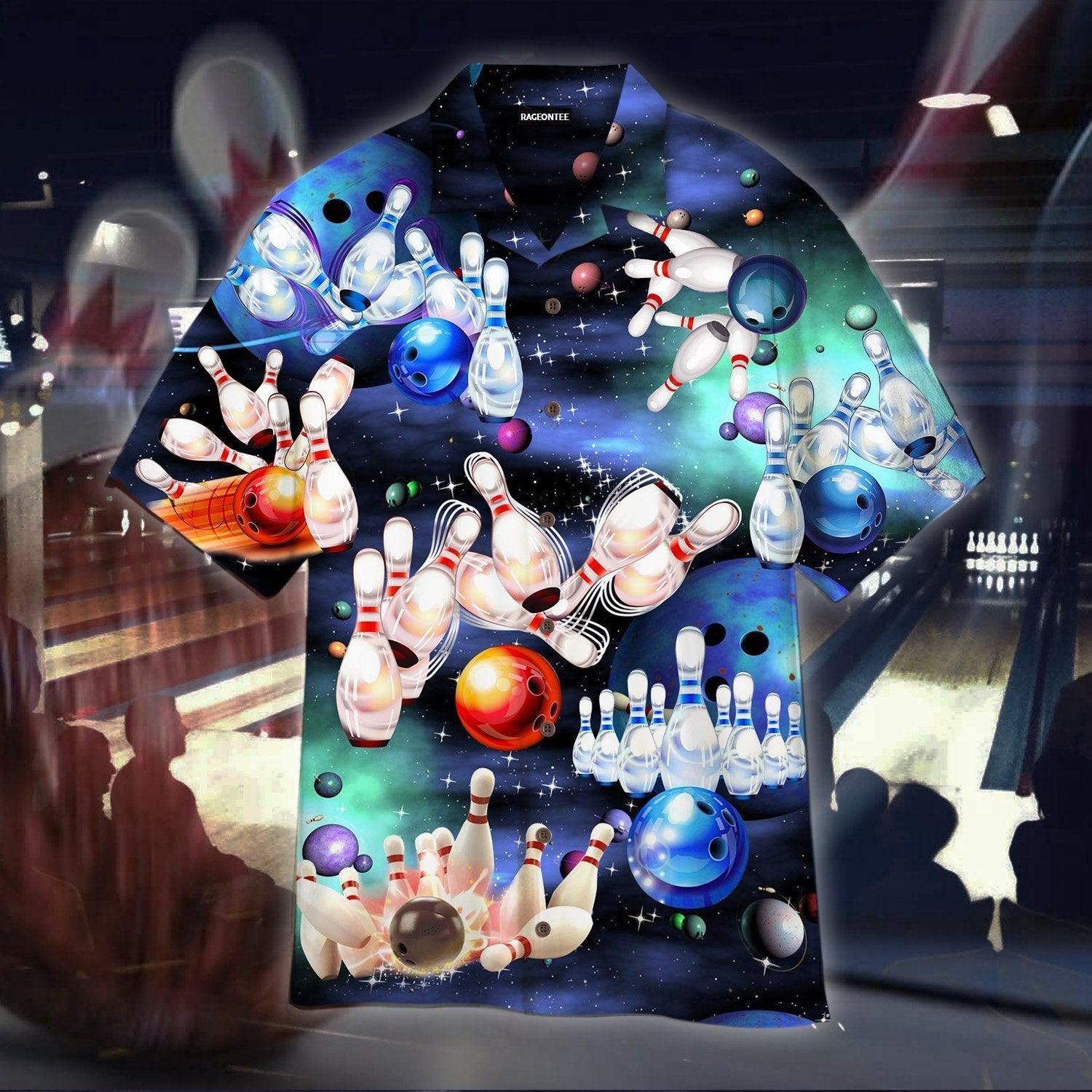 Bowling Let The Dood Times Roll Short Hawaiian Shirt