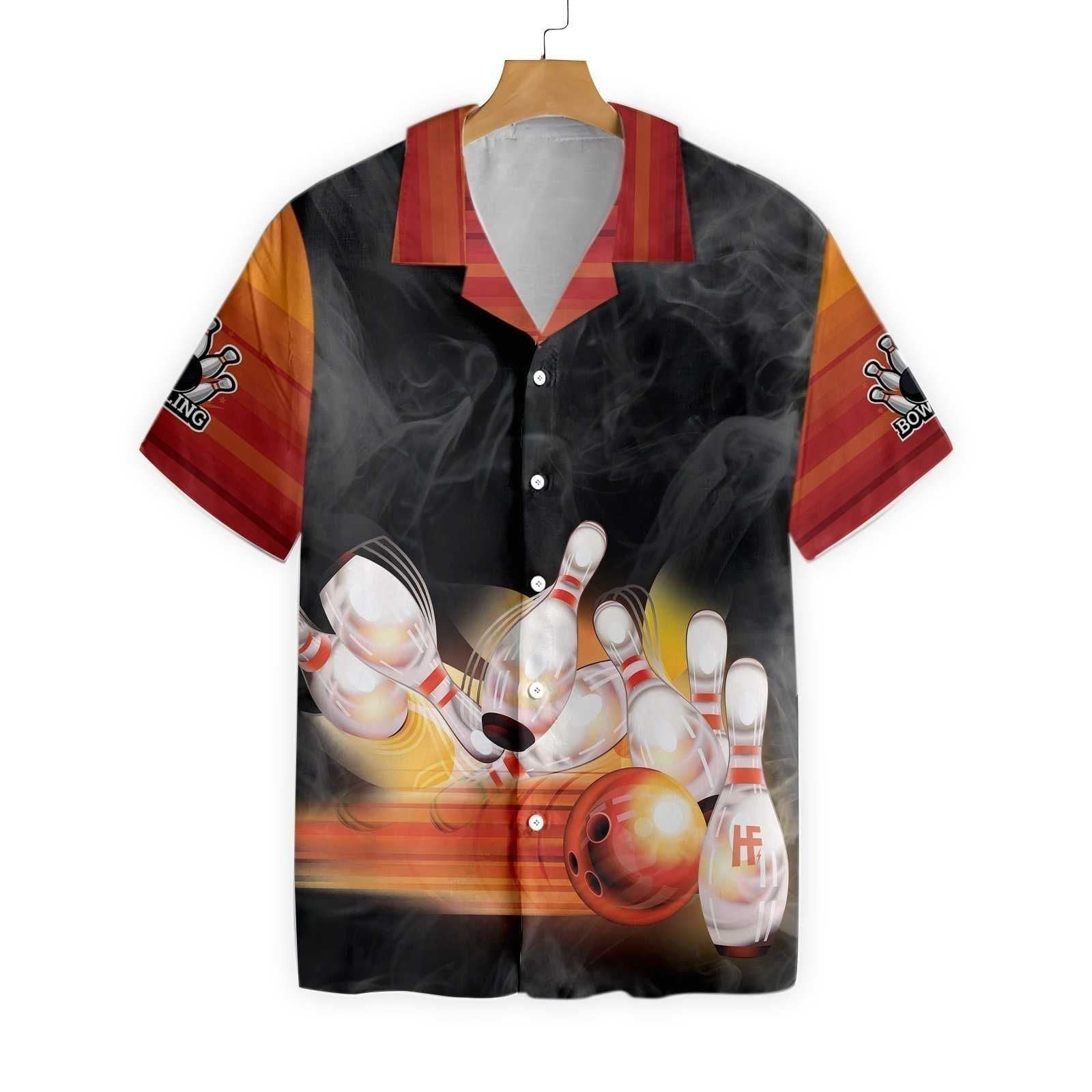 Bowling Smoke Hawaiian Shirt