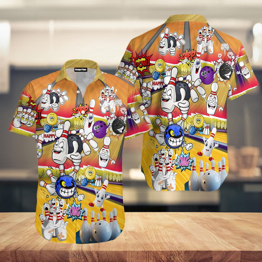 Bowling Split Happens Hawaiian Shirt