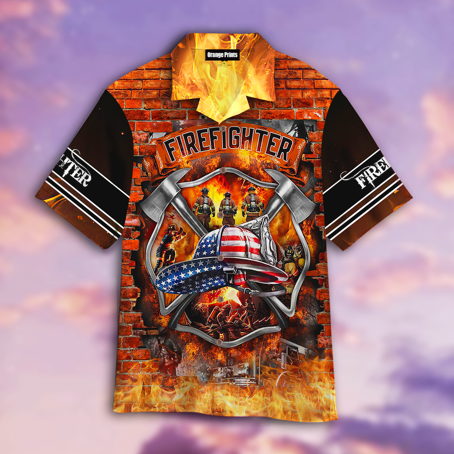 Brave Firefighter-Fireman Hawaiian Shirt