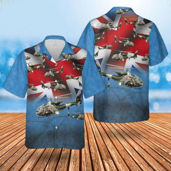 British Army AÃˆrospatiale Gazelle Hawaiian Shirt