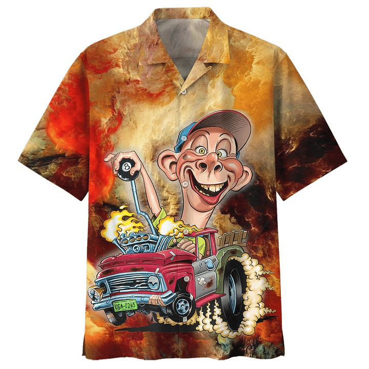 Bubba J Jeff Dunham Hot Rod Hawaiian Shirt