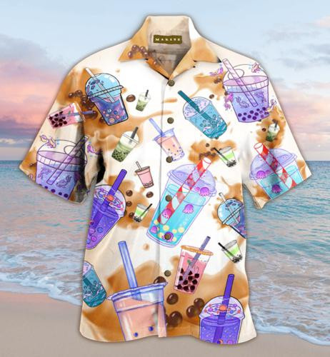 Bubble Tea Hawaiian Shirt