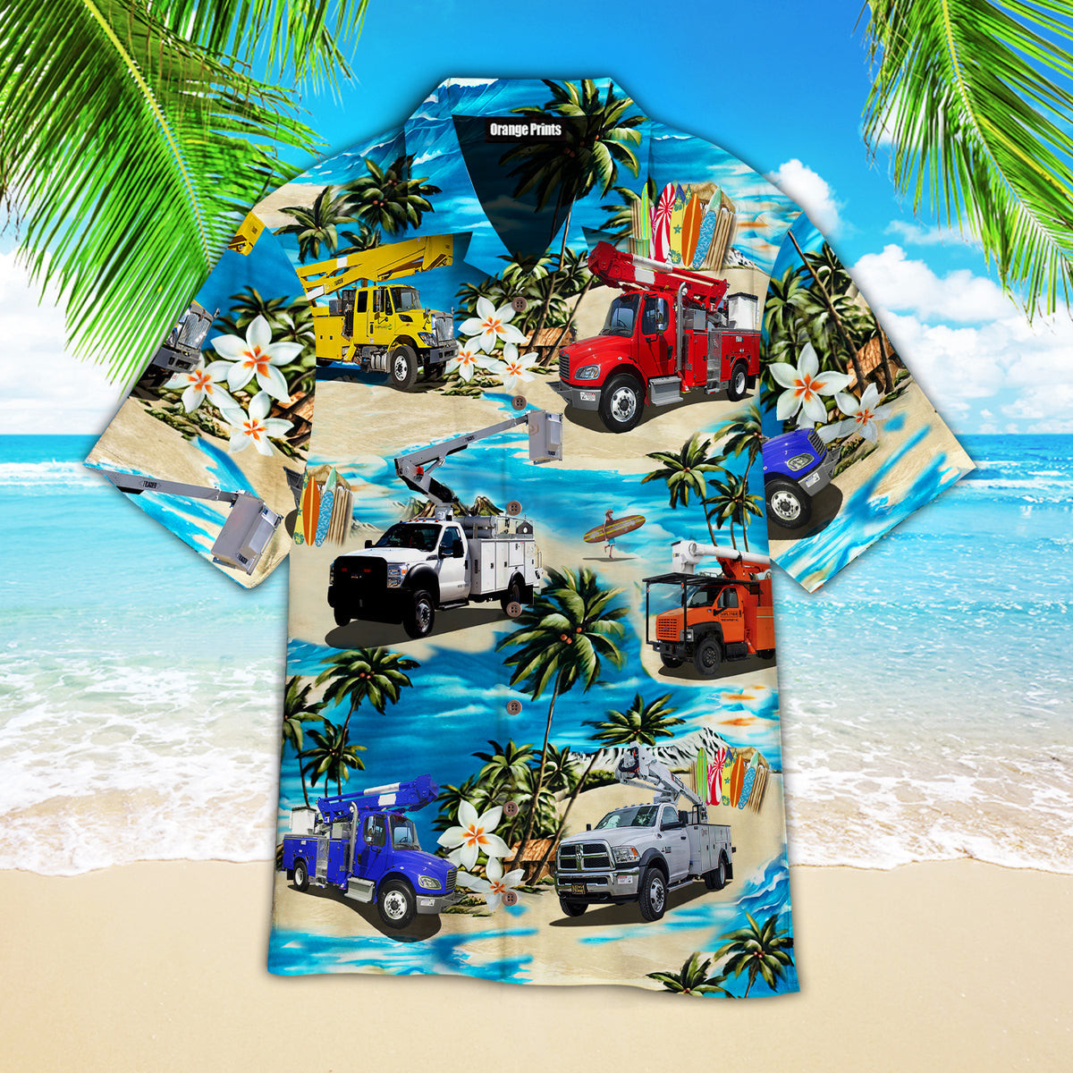 Bucket Trucks Aloha Hawaiian Shirts For Men & For Women | HW7613
