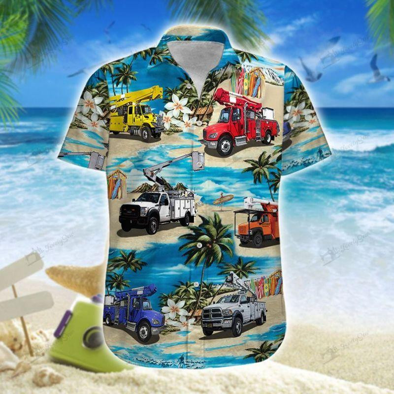 Bucket Trucks Hawaiian Shirt