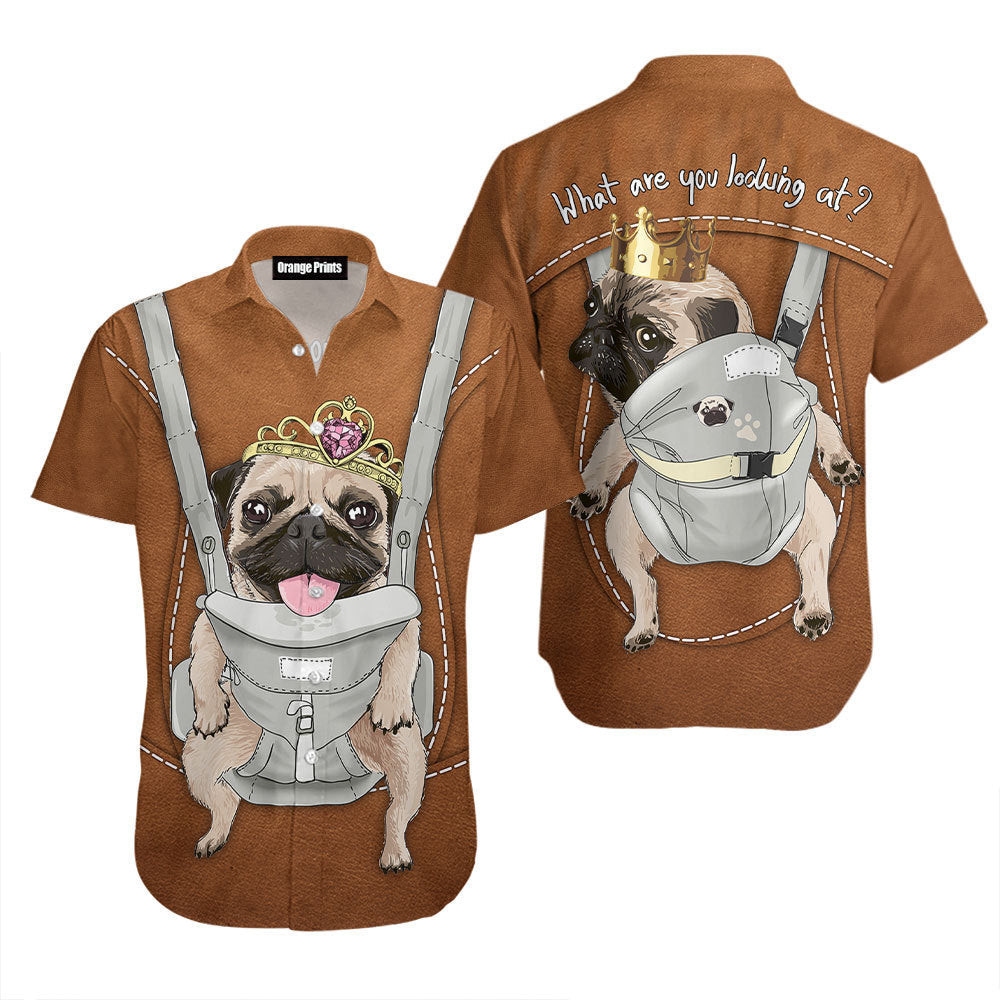 Bull Dog Wait What Are You Looking At Hawaiian Shirt