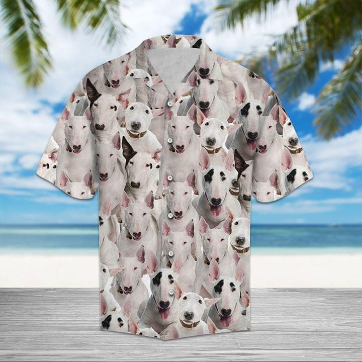 Bull Terrier Dogs Hawaiian Shirt
