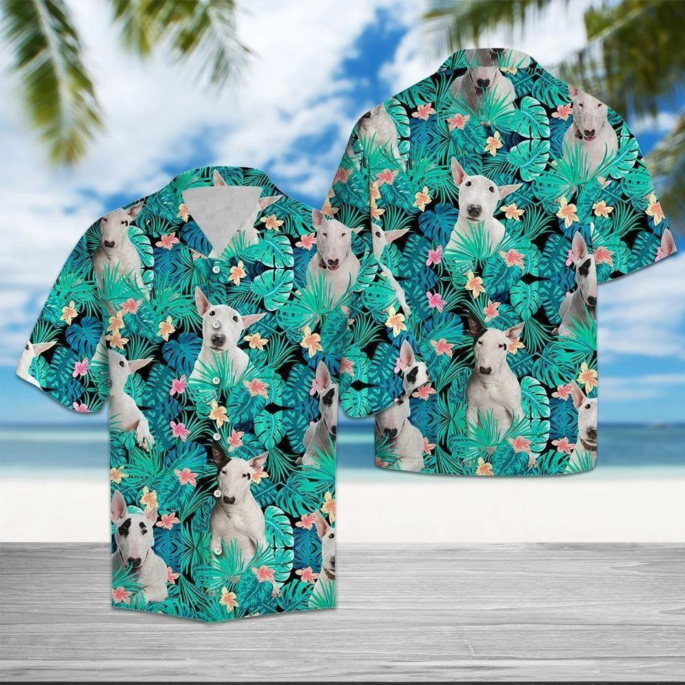 Bull Terrier Tropical Hawaiian Shirt