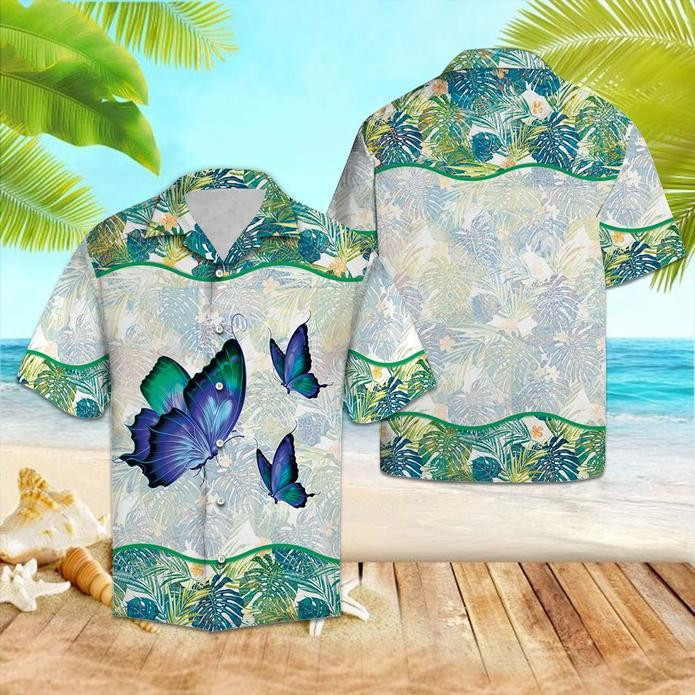 Butterfly Tropical Hawaiian Shirt