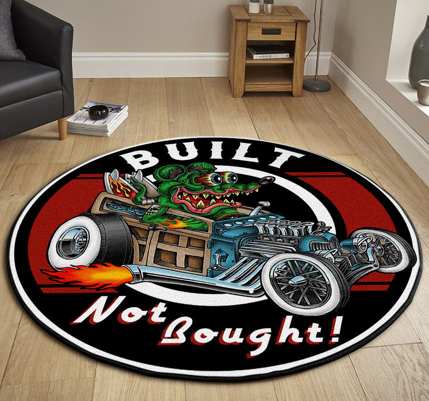 Buy Not Bought Hot Rod Round Rug Carpet Bedroom Livingroom Home Decor - Image 3