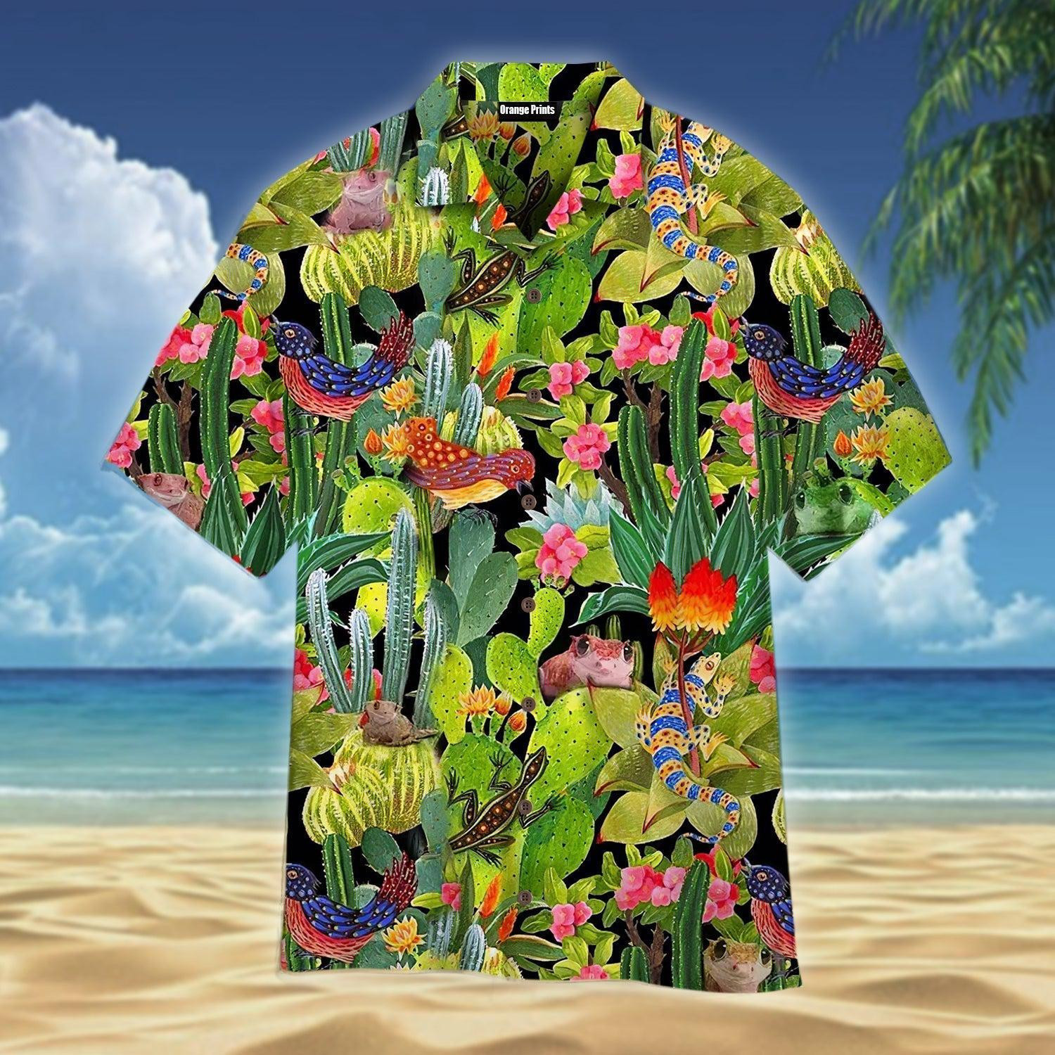 Cactus Pattern Hawaiian Shirt