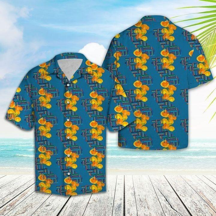California Poppy Hawaiian Shirt