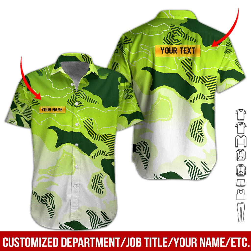 Camo Style Personalized Hawaiian Shirt