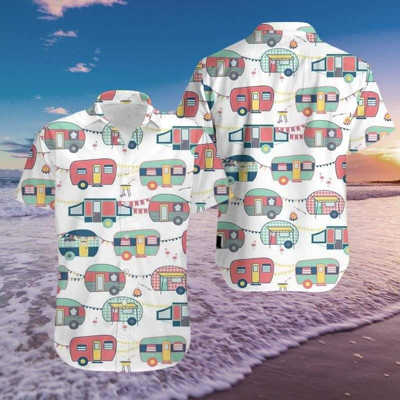 Camping Bus Hawaiian Shirt
