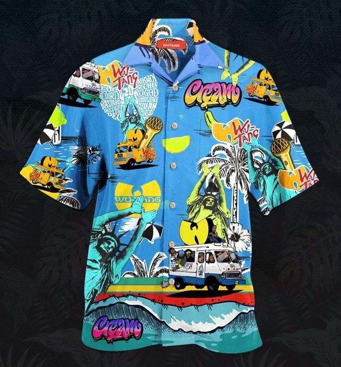 Camping Summer Wu Tang Print Hawaiian Shirt