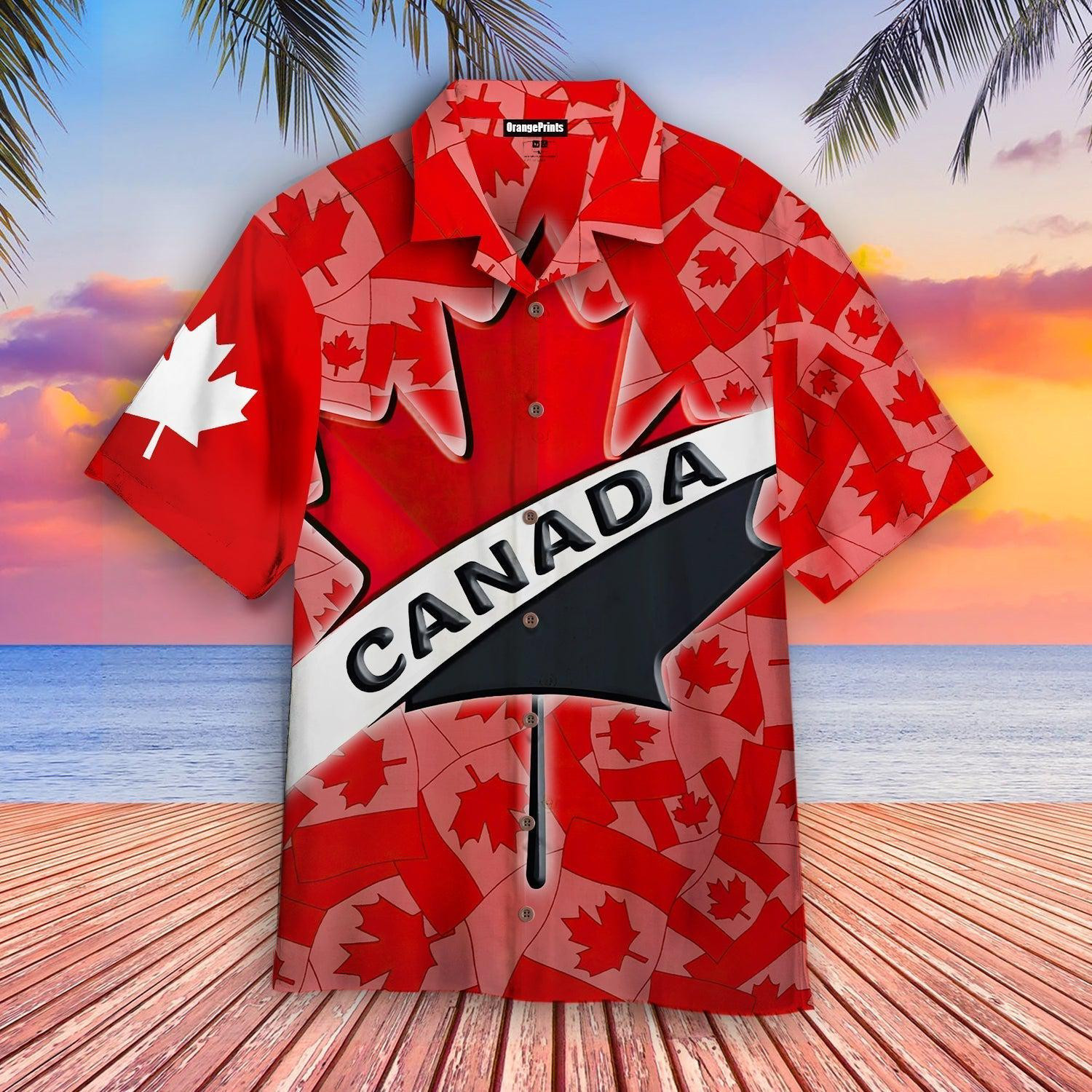 Canada Maple Leaf Spider Hawaiian Shirt