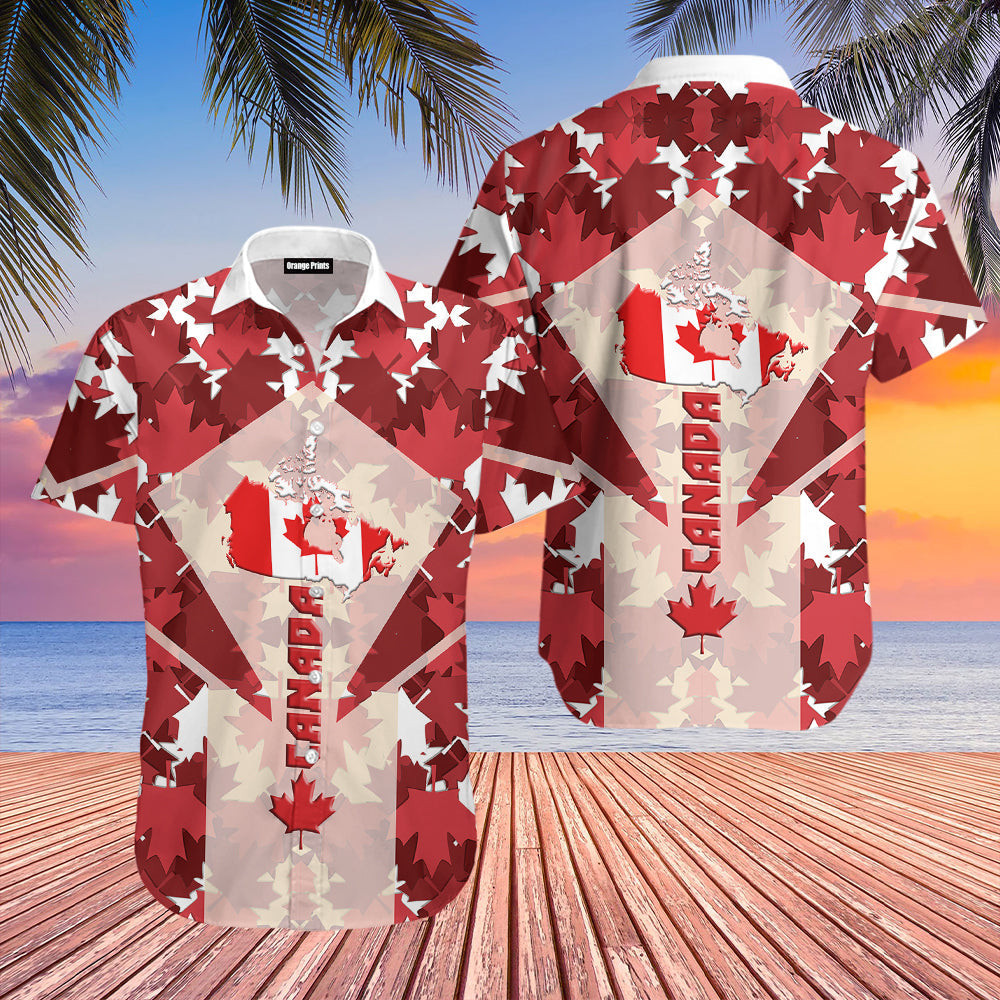 Canada Maple Leaves Hawaiian Shirt