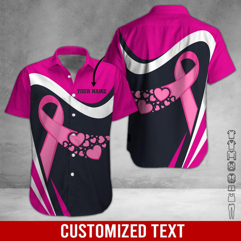 Cancer Awareness Personalized Hawaiian Shirt