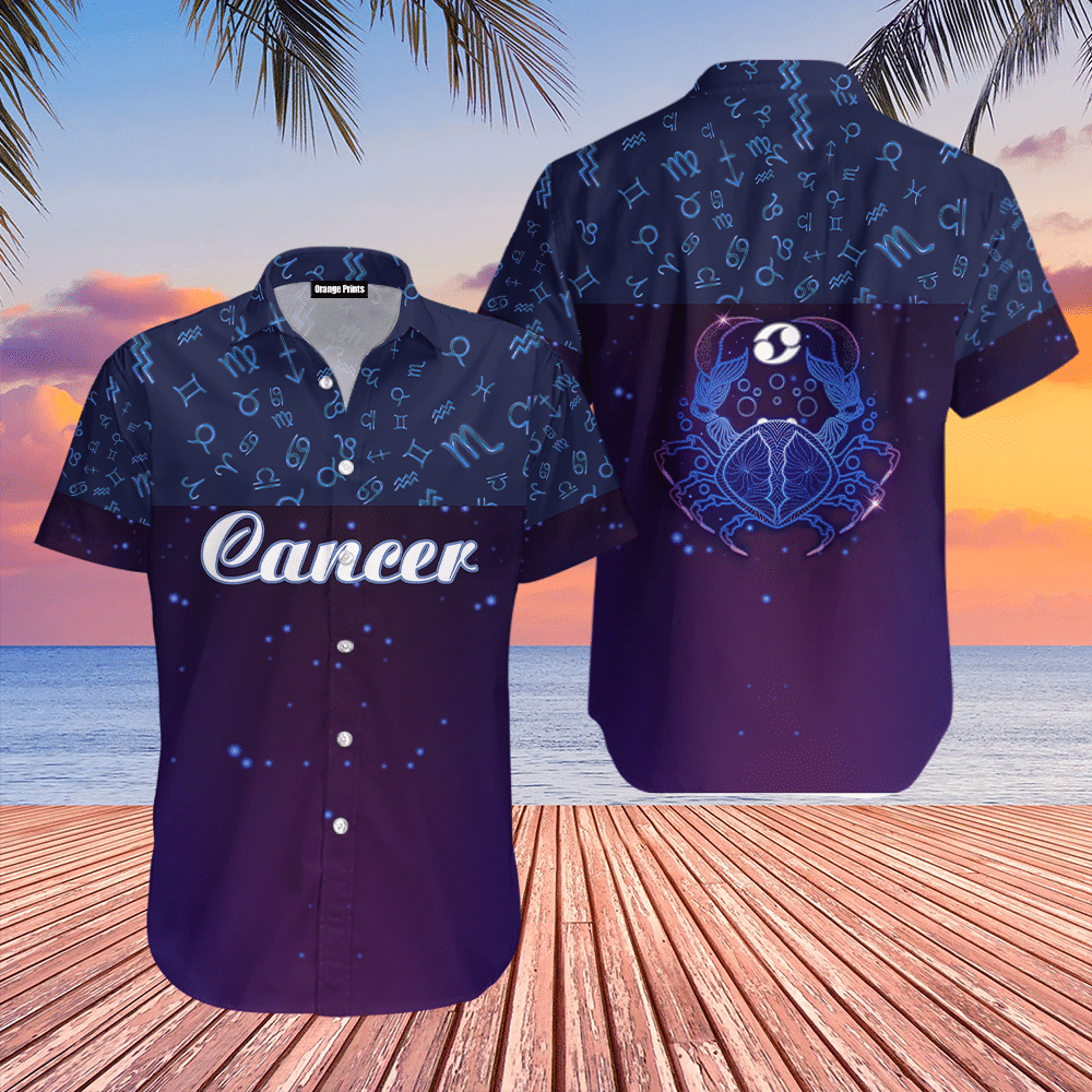 Cancer Zodiac Hawaiian Shirt