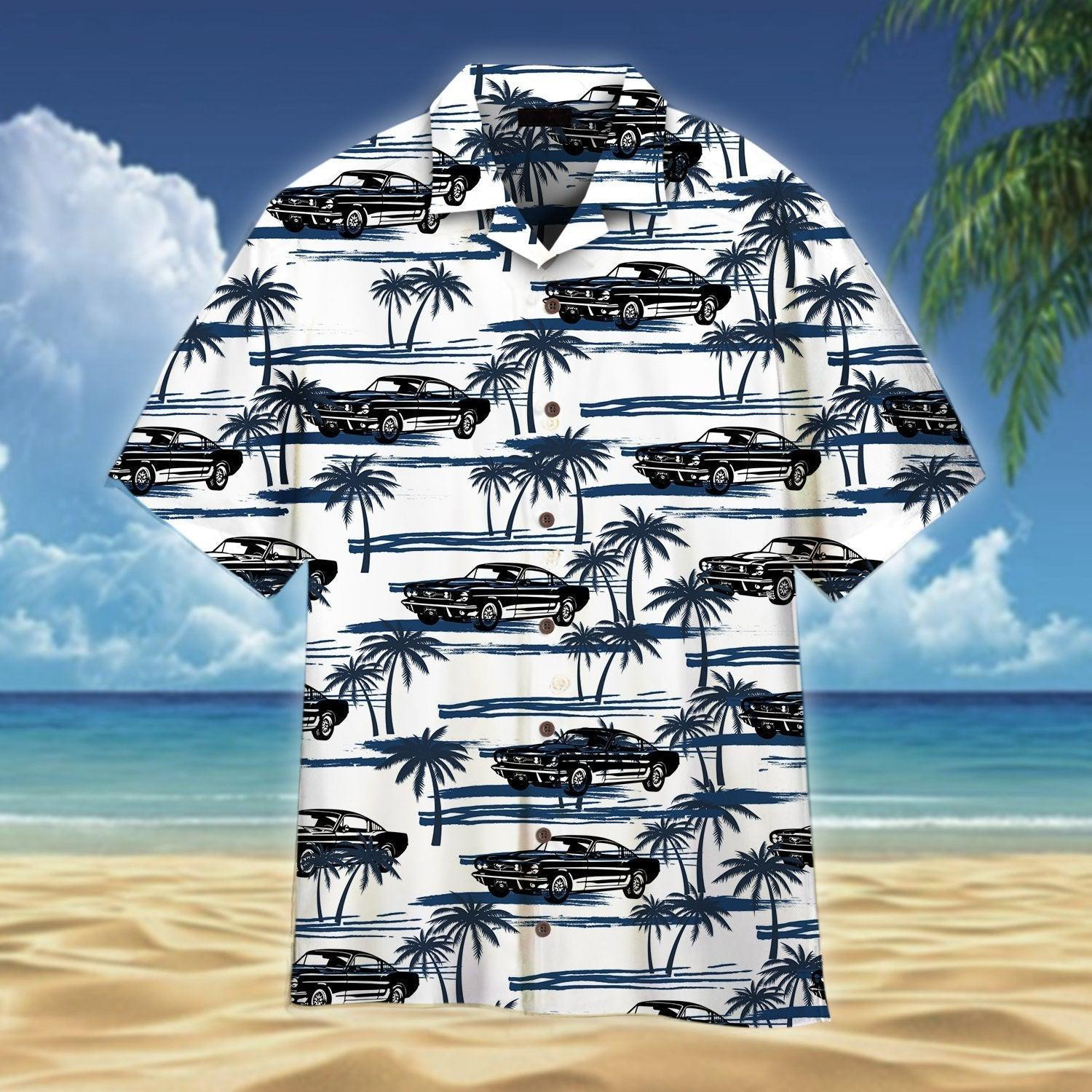 Cars Retro Tropical Hawaiian Shirt