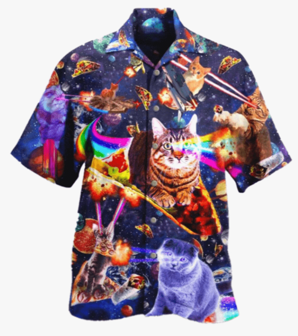 Cat Eat Taco In The Space Hawaiian Shirt