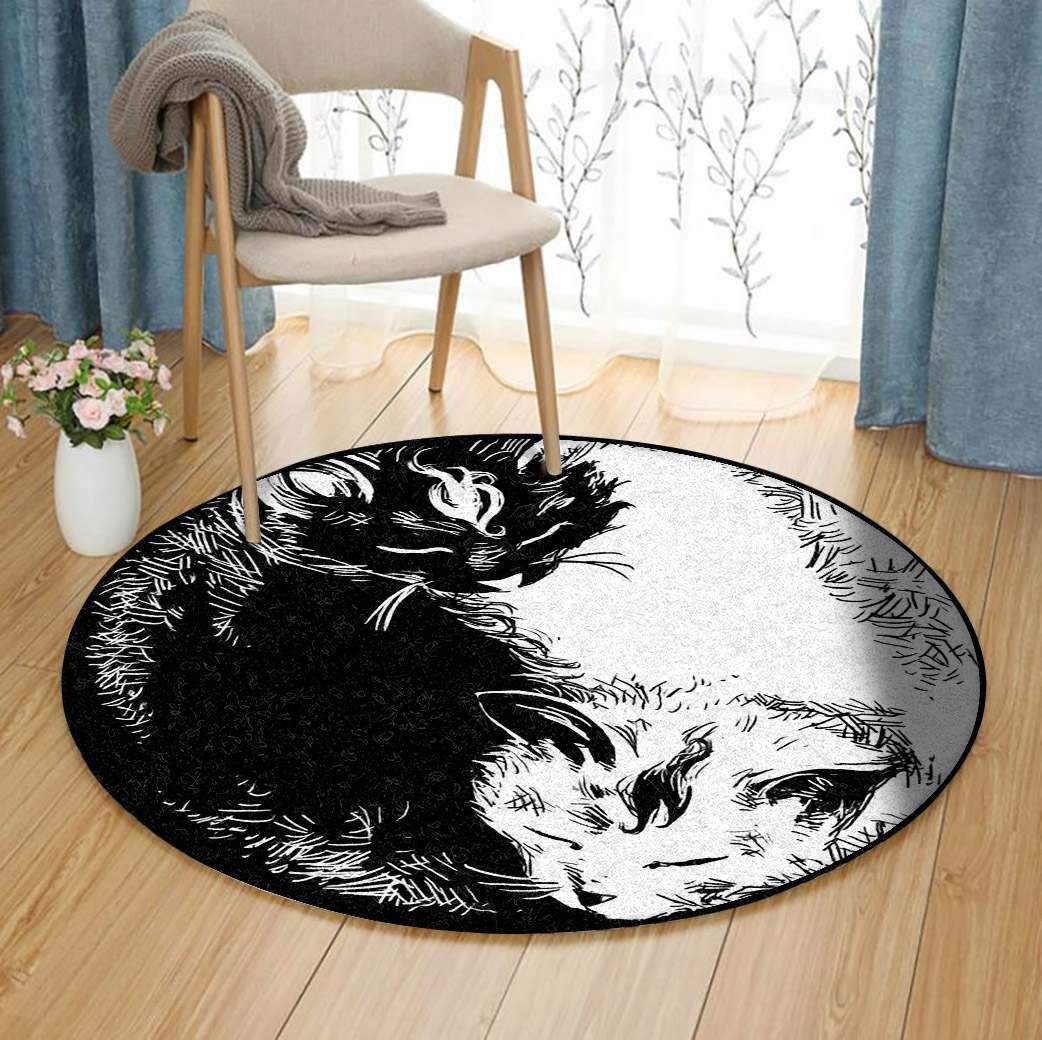 Cat Limited Edition Round Rug Carpet Bedroom Livingroom Home Decor