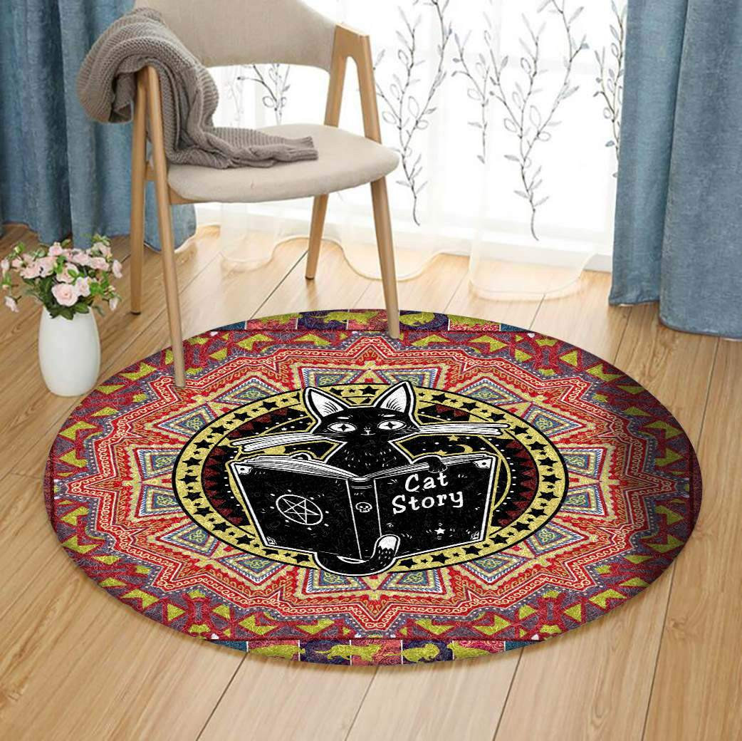 Cat Limited Edition Round Rug Carpet Bedroom Livingroom Home Decor