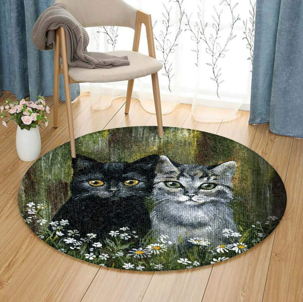 Cat Limited Edition Round Rug Carpet Bedroom Livingroom Home Decor